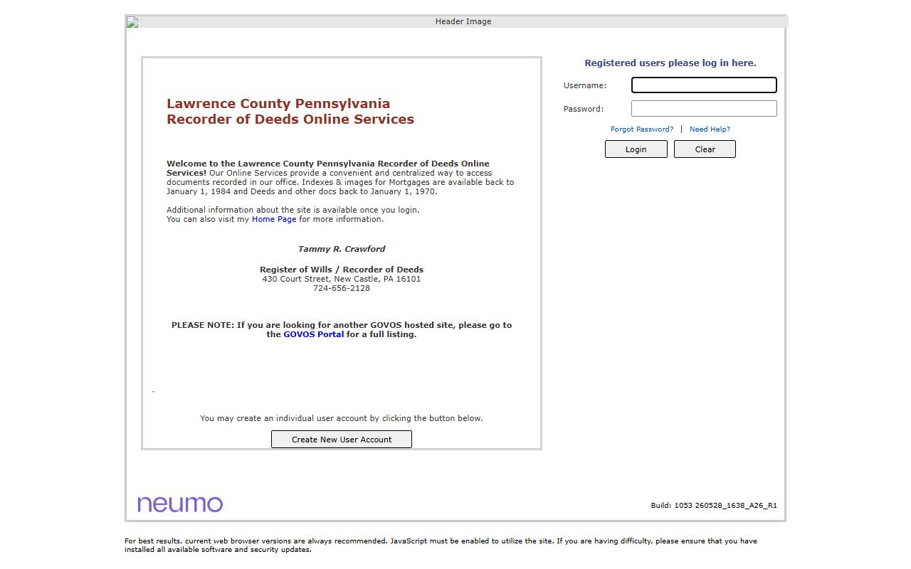 Shiawassee County CountyFusion online marriage records application portal
